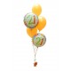 5 Balloon Staggered Centrepiece - 21st Birthday